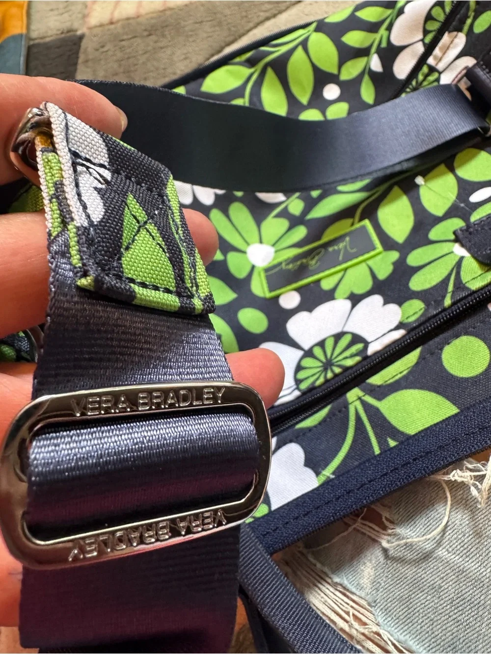 Vera Bradley Trimmed Traveler lucky You Tote Bag